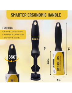 Rodillo para Pelusa de Mascotas Store Supply Hunter 90 Hojas 2