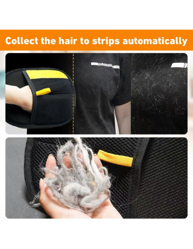 Guante Removedor de Pelo de Mascotas Comasua 3 Piezas 23x17 cm