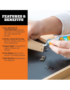 Bolígrafo de Gel Gorilla Super Glue 5.5g - Paquete de 2 2