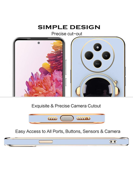 Funda para Vivo X200 con Soporte Oculto Astronauta Azul