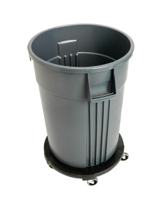 Carrito para Recipiente de Basura Redondo Genuine Joe GJO11586 2