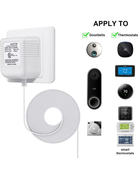 Adaptador de Cable C 24V Hotop para Termostatos Inteligentes