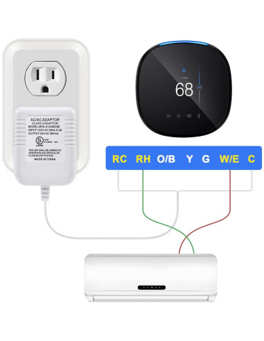 Adaptador de Cable C 24V Hotop para Termostatos Inteligentes