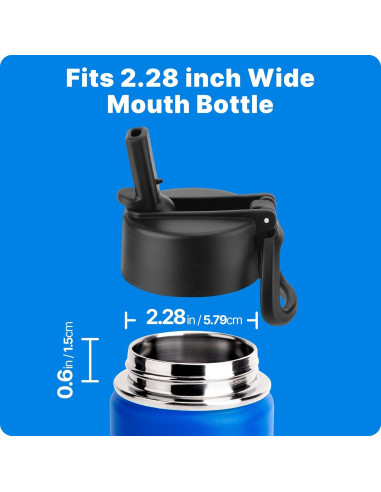 Tapa de Pajita Bluwing para Botellas Hydro Flask 12-64oz