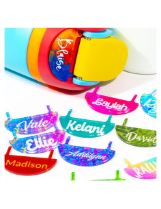 Placa de Nombre Personalizada Owala 24oz 32oz 40oz - 20 Colores