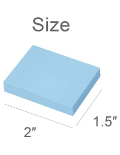 Notas Adhesivas Vanpad 3.81x5.08 cm, 24 Paquetes de Colores 2