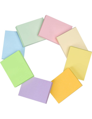 Notas Adhesivas Vanpad 3.81x5.08 cm, 24 Paquetes de Colores