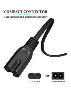 Cable de Alimentación 2 Clavijas TCKN 1.83m para Impresoras Epson 2