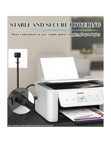 Cable de Alimentación 2 Clavijas TCKN 1.83m para Impresoras Epson