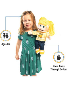 Marioneta de Mano Silly Puppets 35.56 cm Niña Durazno 2