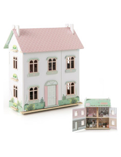 Casa de Muñecas HONEY JOY de Madera 3 Pisos 19 Accesorios