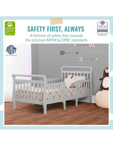 Cama Convertible 3-en-1 Dream On Me Emma Gris Acero