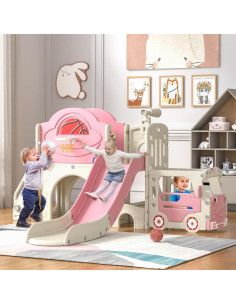 Tobogán Temático de Autobús Nyeekoy 9 en 1 para Niños 2