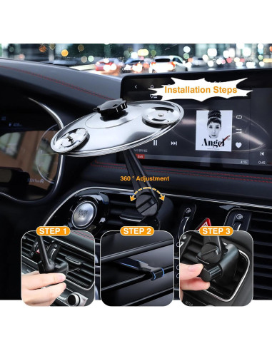 Parcho Mejorado Platillo de Ventilación para Auto Plata