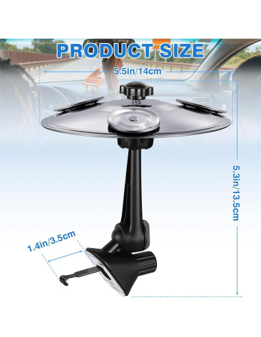 Parcho Mejorado Platillo de Ventilación para Auto Plata