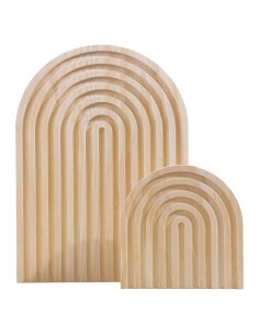 Juego de Decoración Arco de Madera Boho AFAMITOO 2 Piezas