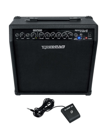 Amplificador Combo de Guitarra Rockville G-AMP 30 Bluetooth 30W