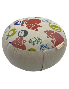 Cojín Zafu para Meditación Zen Momoten Beige 28 cm Kapok