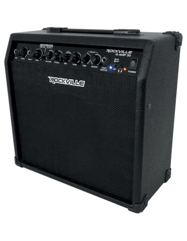 Amplificador Combo de Guitarra Rockville G-AMP 30 Bluetooth 30W