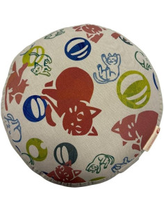 Cojín Zafu para Meditación Zen Momoten Beige 28 cm Kapok 2