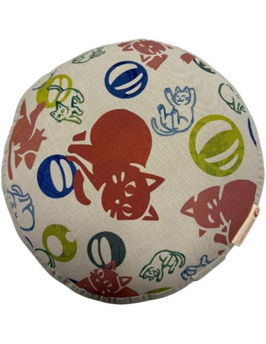 Cojín Zafu para Meditación Zen Momoten Beige 28 cm Kapok