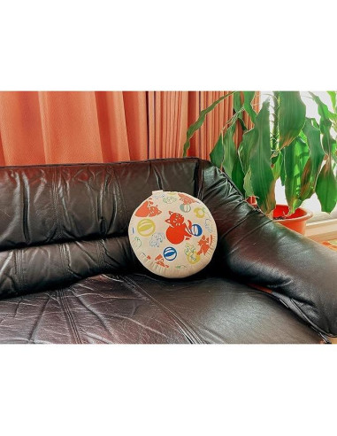 Cojín Zafu para Meditación Zen Momoten Beige 28 cm Kapok