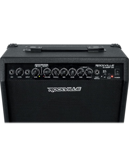 Amplificador Combo de Guitarra Rockville G-AMP 30 Bluetooth 30W