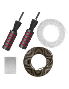 Cuerda de Salto Ajustable Tofeer con Mangos de Espuma 279cm