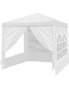 Carpa Plegable Pop Up Genérico 2x2m Impermeable Blanca 2