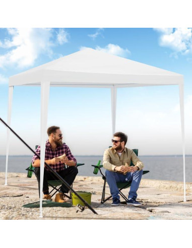 Carpa Plegable Pop Up Genérico 2x2m Impermeable Blanca