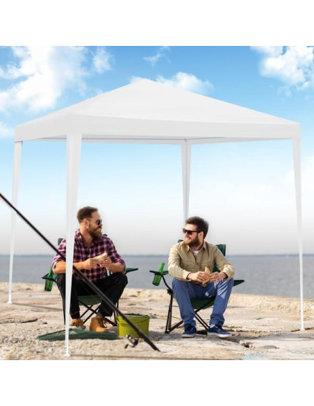 Carpa Plegable Pop Up Genérico 2x2m Impermeable Blanca