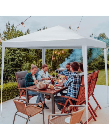 Carpa Plegable Pop Up Genérico 2x2m Impermeable Blanca