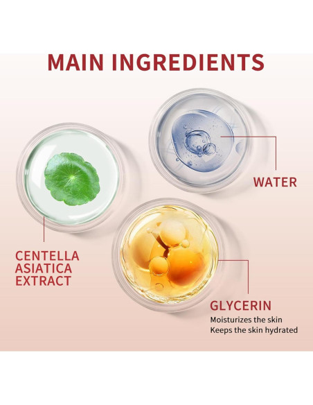 Crema CC Corrector Rojo Pdtwq con Centella, SPF Hidratante