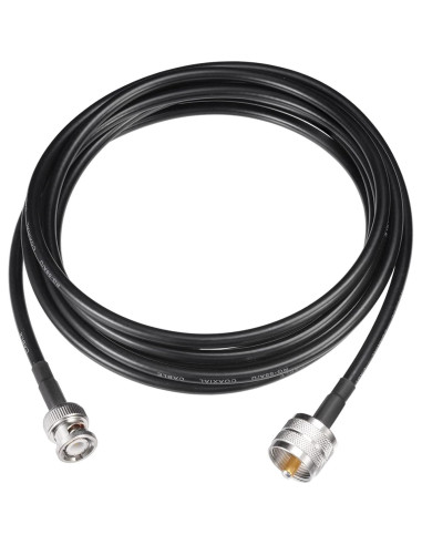 Cable Adaptador Antena UHF PL259 a BNC 3.05m Eightwood