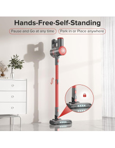 Aspiradora Inalámbrica HOUSBRUSH U9 Ligera 8 en 1 con Filtro HEPA 2