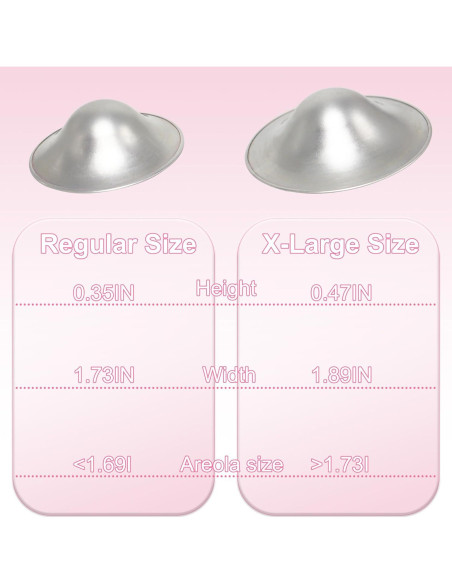 Anillos de Silicona Médica Barely-There para Lactancia 2pcs