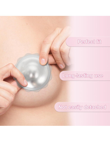 Anillos de Silicona Médica Barely-There para Lactancia 2pcs