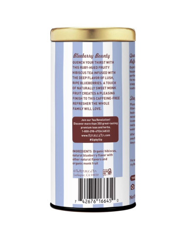 Té Helado de Hibisco y Arándano La República del Té - 8 Bolsitas
