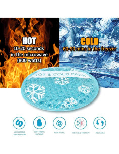Paquete Frío Caliente OLESILK 6 Piezas Gel Reutilizable 10.16 cm 2