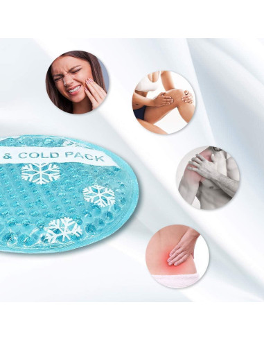 Paquete Frío Caliente OLESILK 6 Piezas Gel Reutilizable 10.16 cm