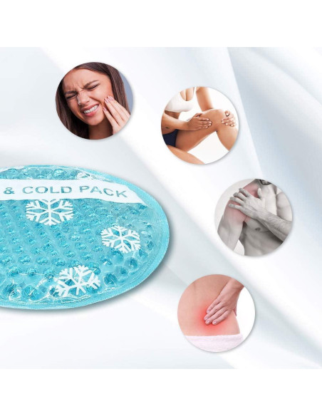 Paquete Frío Caliente OLESILK 6 Piezas Gel Reutilizable 10.16 cm