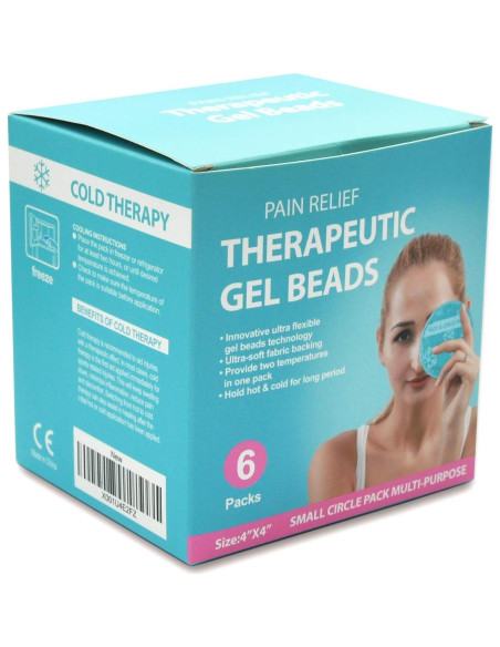 Paquete Frío Caliente OLESILK 6 Piezas Gel Reutilizable 10.16 cm