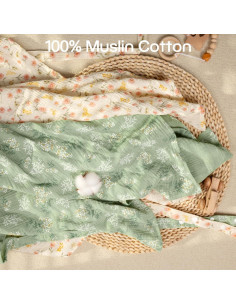 Funda de Lactancia Mexxi de Muselina Verde 104x74 cm 2