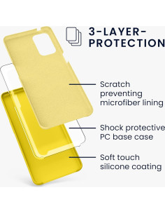 Funda de Silicona TPU KW-Mobile para OnePlus Nord N200 5G Amarillo 2