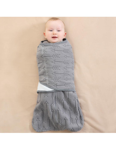 Saco de Sueño Ajustable BlueSnail 0-3 Meses con Swaddle Removible