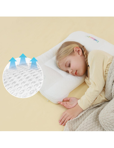 Almohada Ergonómica Hebove para Niños 3-6 Años Lavable