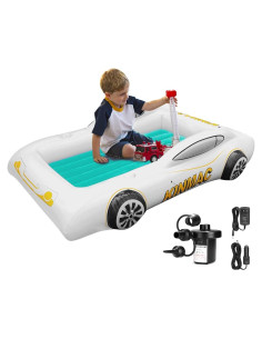 Cama de Viaje Inflable KINMAC para Niños Pequeños Verde