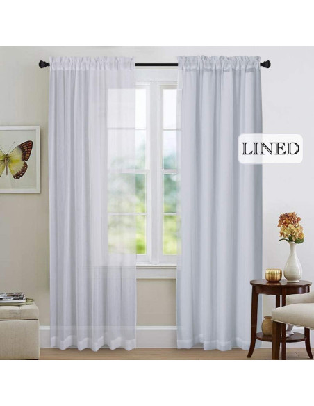 Cortinas Opacas NICETOWN 34x80 cm, Juego de 2, Aislantes Cortinas Opacas NICETOWN 34x80 cm, Juego de 2, Aislantes