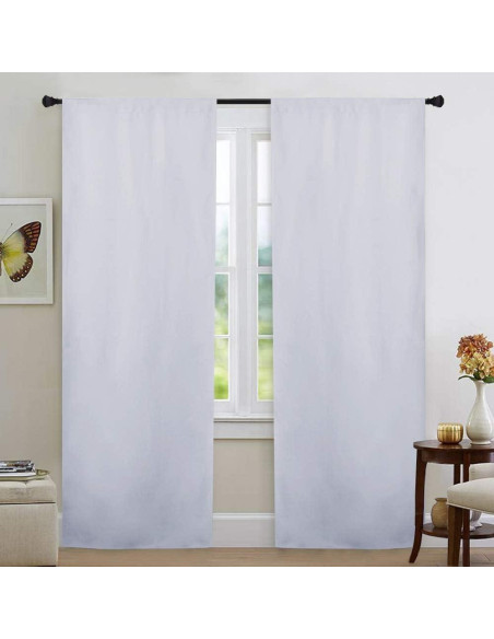 Cortinas Opacas NICETOWN 34x80 cm, Juego de 2, Aislantes Cortinas Opacas NICETOWN 34x80 cm, Juego de 2, Aislantes