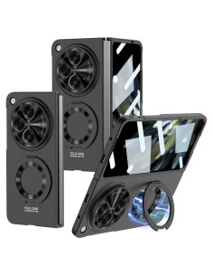 Funda Plegable OnePlus Open 2023 Negra con Protector de Pantalla